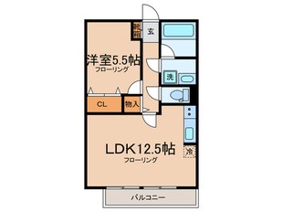 コモレビ大蔵Ｅ棟の物件間取画像